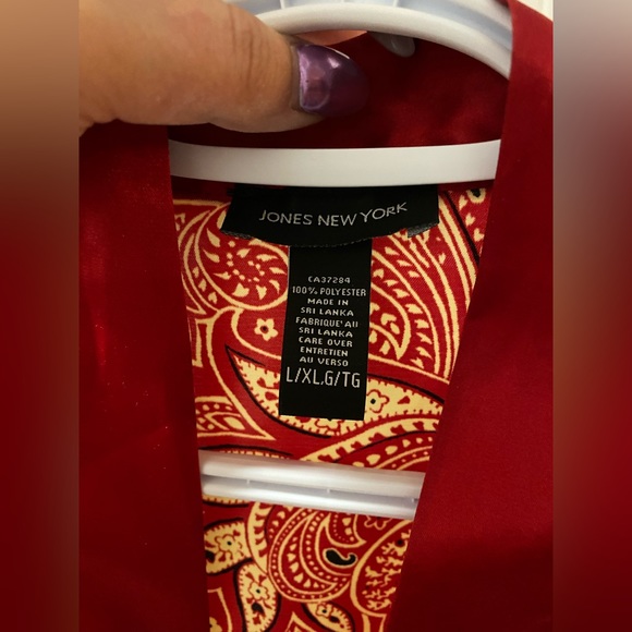 JONES NEW YORK ROBE - L/XL - POLYESTER - SATIN - Picture 6 of 16